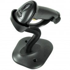 Zebra LS2208 - USB Kit. 1D Laser. Includes USB cable and stand. Color: Black